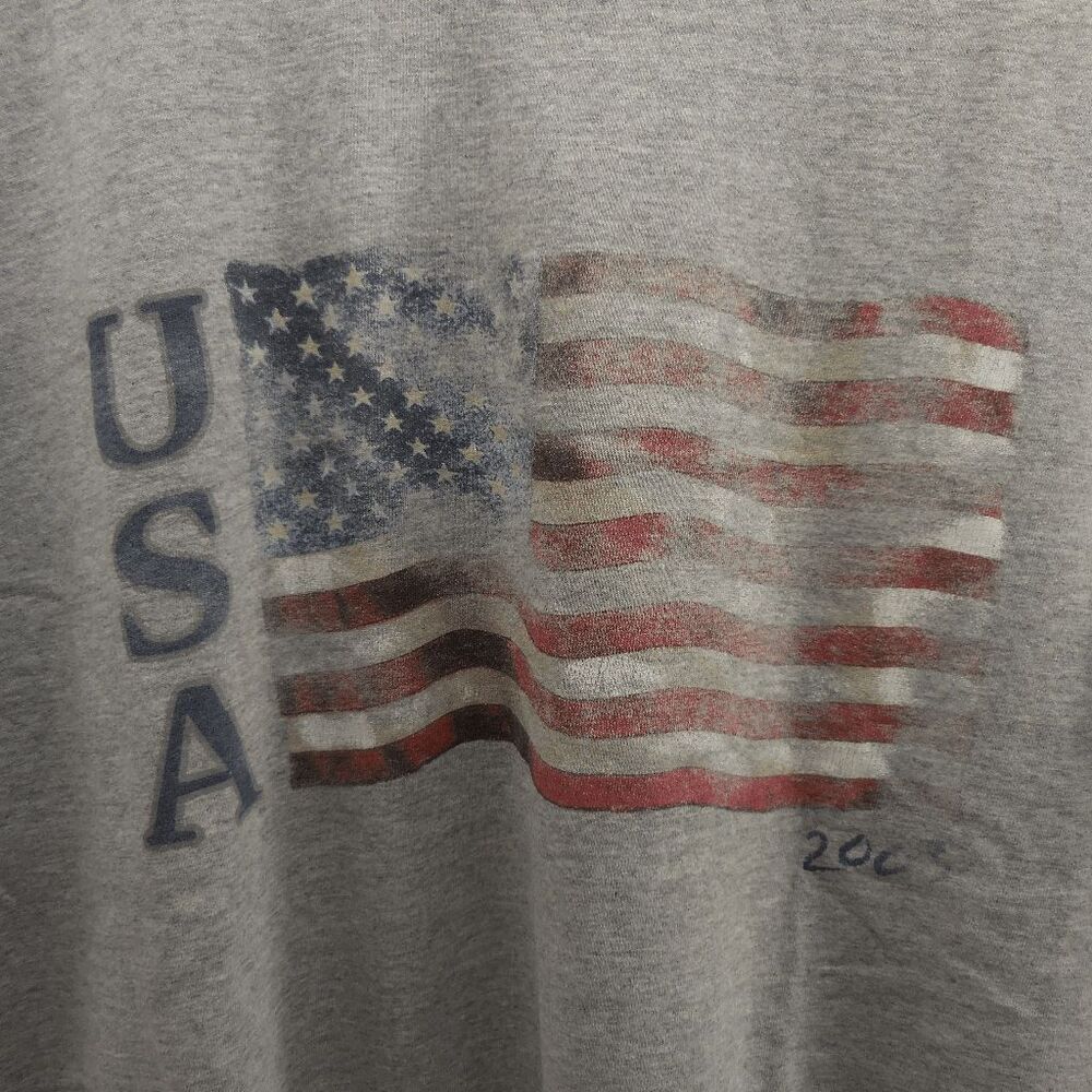 2003 Vintage American USA Flag Sonoma Jeans‎ Company Gray T Shirt Mens Large